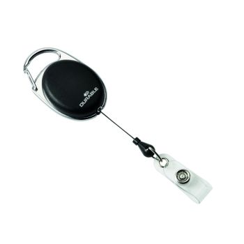 Durable Badge Reel Style Black (Pack of 10) 8324/01