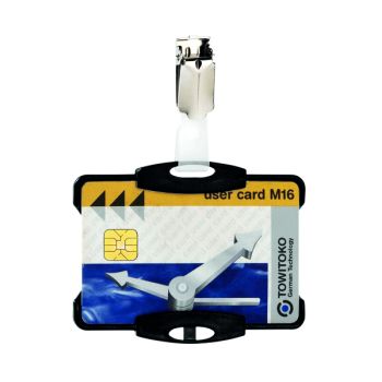 Durable Security Pass Holder With Clip Black (Pack of 25) 8118/01