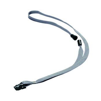 Durable Textile Badge Lanyard 10mm Grey (Pack of 10) 8119/10