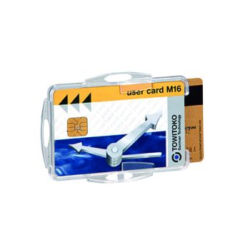Durable Duo Security Swipe Card Holder Transparent (Pack of 50) 999108000
