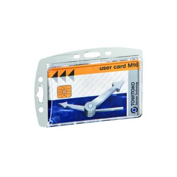 Durable Enclosed Proximity Card Holder Transparent (Pack of 50) 999108012