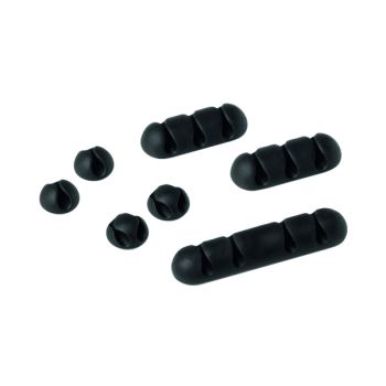 Durable Cavoline Cable Management Clip Mix (Pack of 7) Graphite 504137