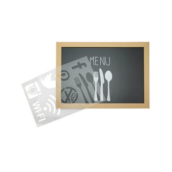 Securit Liquid Chalk Marker Stencil Set Plastic (Pack of 6) SECSTN-5