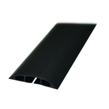 D-Line Black Light Duty Floor Cable Cover 60mmx1.8m Long CC-1