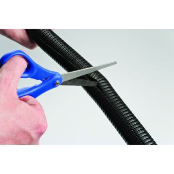 D-Line Cable Tidy Split Flexible Tube 1.1m length 25mm dia Black CTT1.1/25B