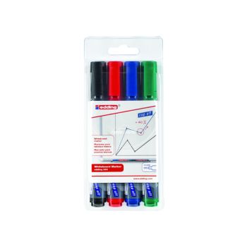 Edding 360 Drywipe Marker Assorted (Pack of 4) 4-360-4