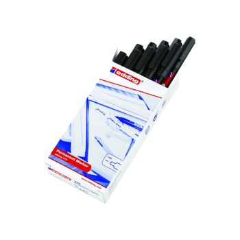 Edding 370 Permanent Marker Fine Black (Pack of 10) 370-001
