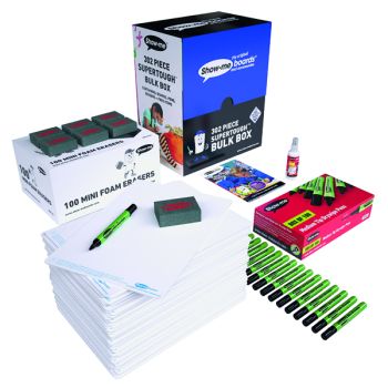 Show-me SUPERTOUGH Drywipe Board A4 Plain (Pack of 302) B/SRP