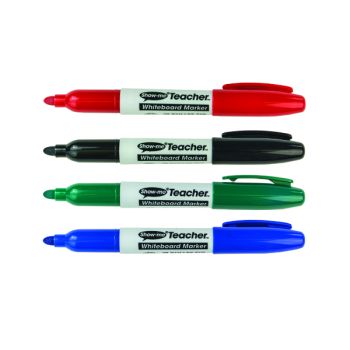 Show-me Teacher Drywipe Marker Assorted (Pack of 4) STM4
