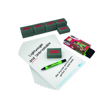 Show-me Plain Drywipe Boards A4 (Pack of 10) SMB10A