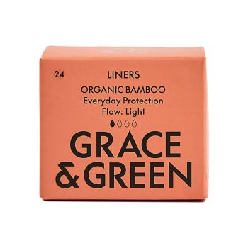 Grace and Green Organic Cotton Bamboo Liners (Pack of 24) GGBAMLINERS06
