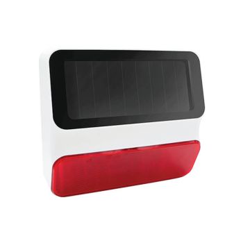 Fort Smart Outdoor Solar Powered Siren for Smart Home Alarm System ECSPEXS