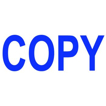 COLOP Green Line Word Stamp COPY Blue (Impression size: 38 x 14mm) C144836COP