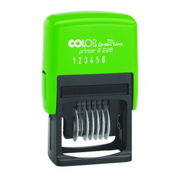 COLOP S226 Green Line Numbering Stamp GLS226