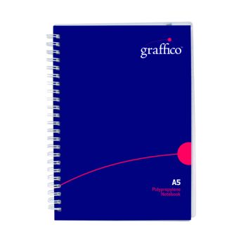 Graffico Hard Cover Wirebound Notebook 160 Pages A5 500-0511