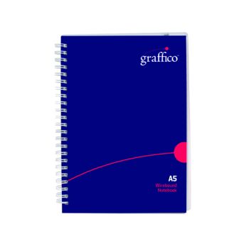 Graffico Polypropylene Wirebound Notebook 140 Pages A5 500-0505