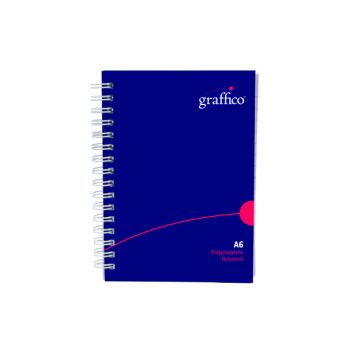 Graffico Hard Cover Wirebound Notebook 160 Pages A6 5000465