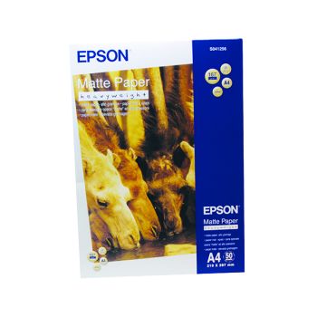 Epson Matte A4 White Heavyweight Paper 167gsm (Pack of 50) C13S041256