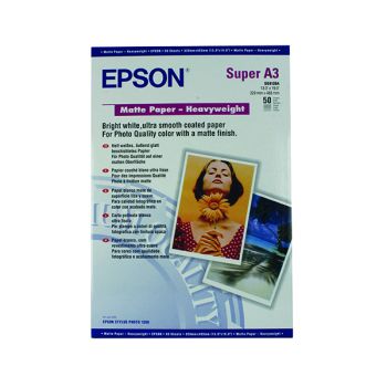 Epson A3+ Matte Heavyweight Photo Paper (Pack of 50) C13S041264
