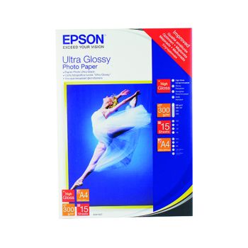 Epson Ultra Glossy Photo A4 Paper (Pack of 15) C13S041927