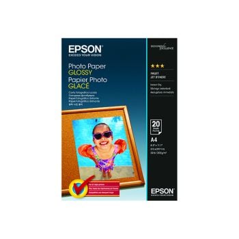 Epson A4 Photo Paper Glossy 200gsm (Pack of 20) C13S042538