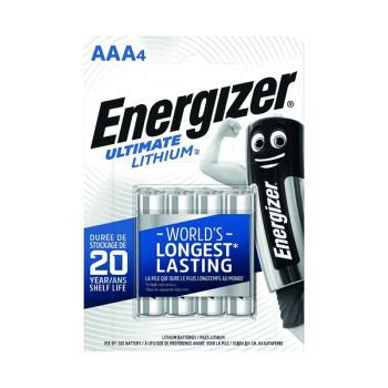 Energizer AAA Ultimate Lithium Batteries (Pack of 4) 632965