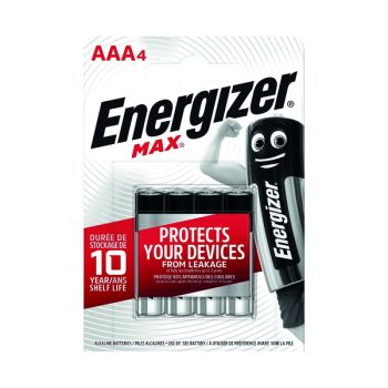 Energizer MAX E92 AAA Batteries (Pack of 4) E300124200 - DISCONTINUED