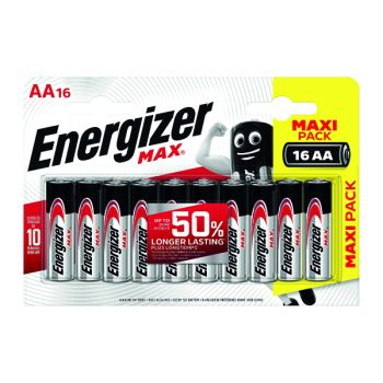 Energizer MAX E91 AA Batteries (Pack of 16) E300132000 - DISCONTINUED