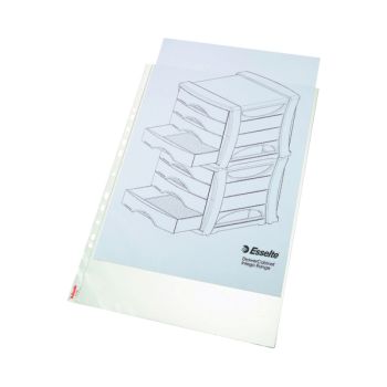 Esselte Pocket Portrait Top Opening Embossed A3 Clear (Pack of 10) 47181