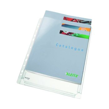 Leitz Reinforced Expanding Pockets A4 Clear (Pack of 5) 47188