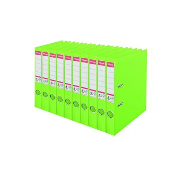 Esselte 50mm Lever Arch File Polypropylene A4 Green (Pack of 10) 48076