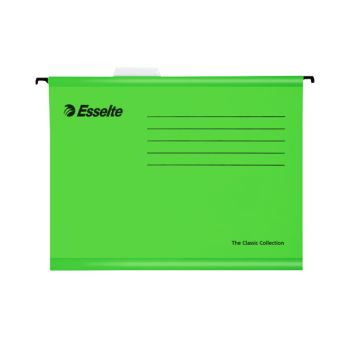 Esselte Classic Foolscap Suspension File Green (Pack of 25) 90337