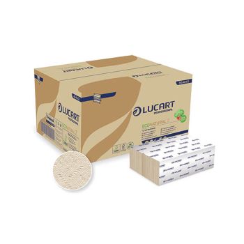 Lucart EcoNatural Z-Fold Hand Towels 200 Sheets (Pack of 15) 864043