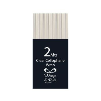 Eurowrap Cellophane Wrap Roll 2m Clear (Pack of 49) 30933-GWCC
