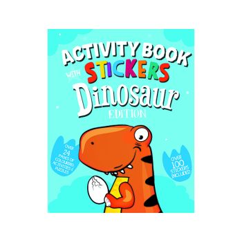 Dinosaur Activity Book with Stickers (Pack of 12) 26064-DINO