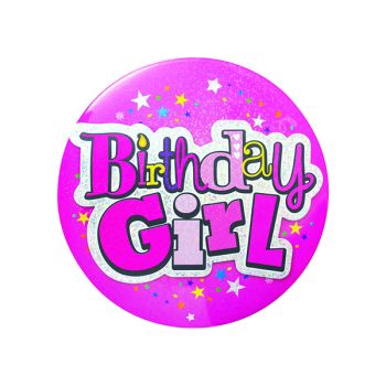 Birthday Girl Giant Badge (Pack of 6) 20880-BG-A