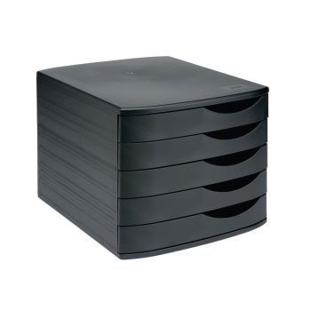 5 Star Desktop 5 Drawer Set A4 Documents up to 260x350mm Black/Black