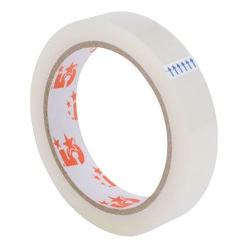 5 Star Office Clear Tape Roll Large Easy-tear Polypropylene 40 Microns 18mmx66m (Pack of 8)
