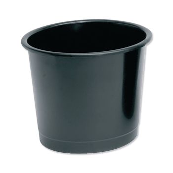 5 Star Office Waste Bin Polypropylene 14 Litre Capacity 304x254mm Black