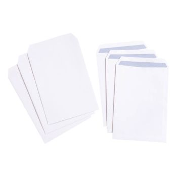 5 Star Envelope C4 Pocket Self Seal 100gsm White (Pack of 250)
