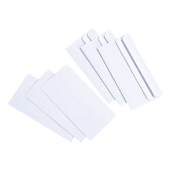 5 Star Envelope DL Wallet Self Seal 80gsm White (Pack of 1000)