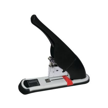 5 Star Office Stapler Heavy Duty Office Lever Arm All Steel Capacity 240 Sheets Black