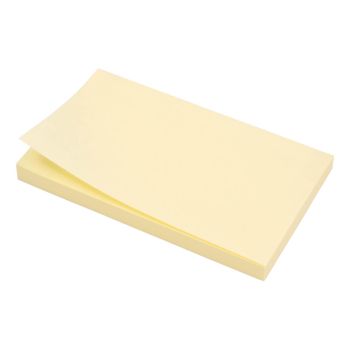 5 Star Sticky Notes Removable Yellow 76x127mm (Pack of 12) 935474