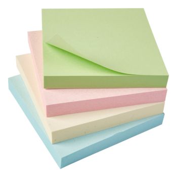 5 Star Sticky Notes Removable Pastel 76x76mm (Pack of 12) 938187