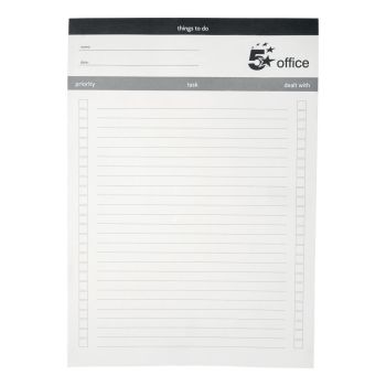 5 Star Office Things To Do Today Pad A4 50pp
