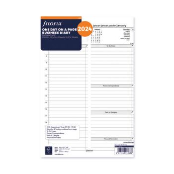 Filofax Refill Day Per Page A4 2024 FX09272