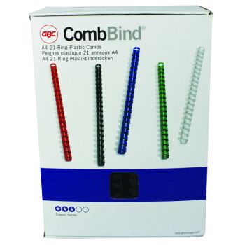 GBC CombsBind A4 22mm Binding Combs Black (Pack of 100) 4028602