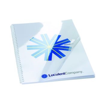 GBC HiClear A4 Binding Cover 150micron Clear (Pack of 50) 41600E