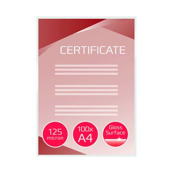GBC Document Laminating Pouch Gloss A4 250 Micron (Pack of 100) 3200723