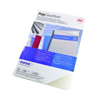 GBC PolyClearView A4 Binding Cover 350 Micron Matte (Pack of 100) IB387166